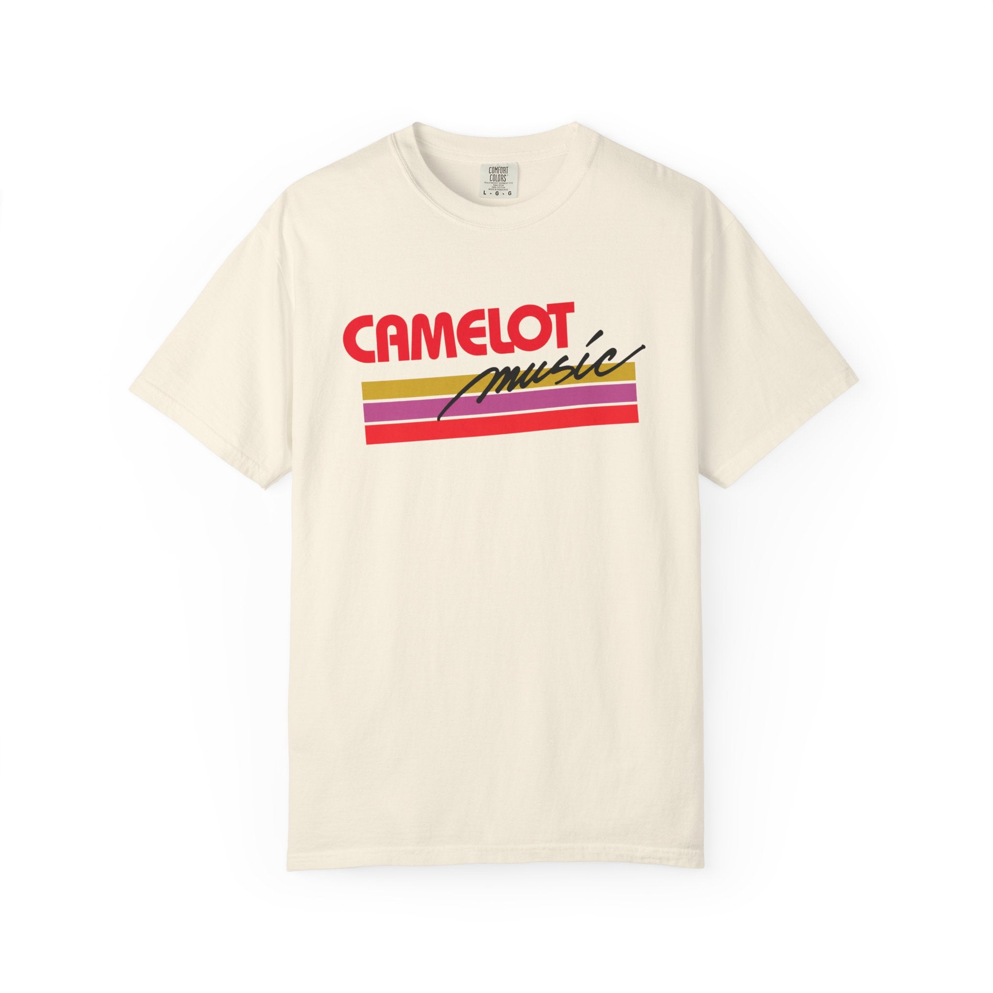 Camelot Music Retro Logo T-Shirt | 80s Mall Music Store Nostalgia Tee