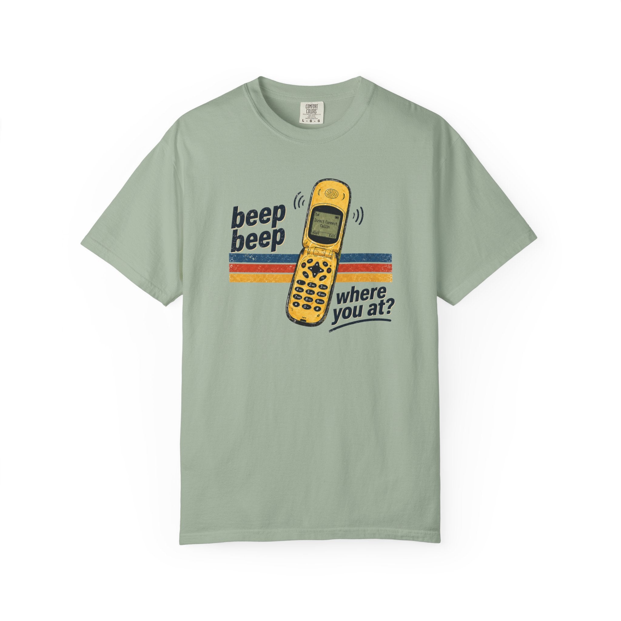 90s Chirp Phone Retro Tee – Beep Beep Where You At? Vintage Walkie Talkie Style Shirt