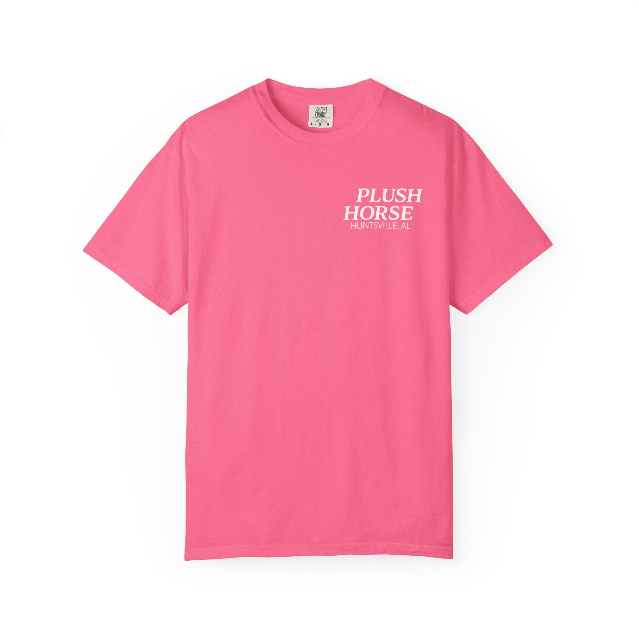 Plush Horse Bucket Logo T-Shirt — Huntsville, AL Vintage Beer Tee