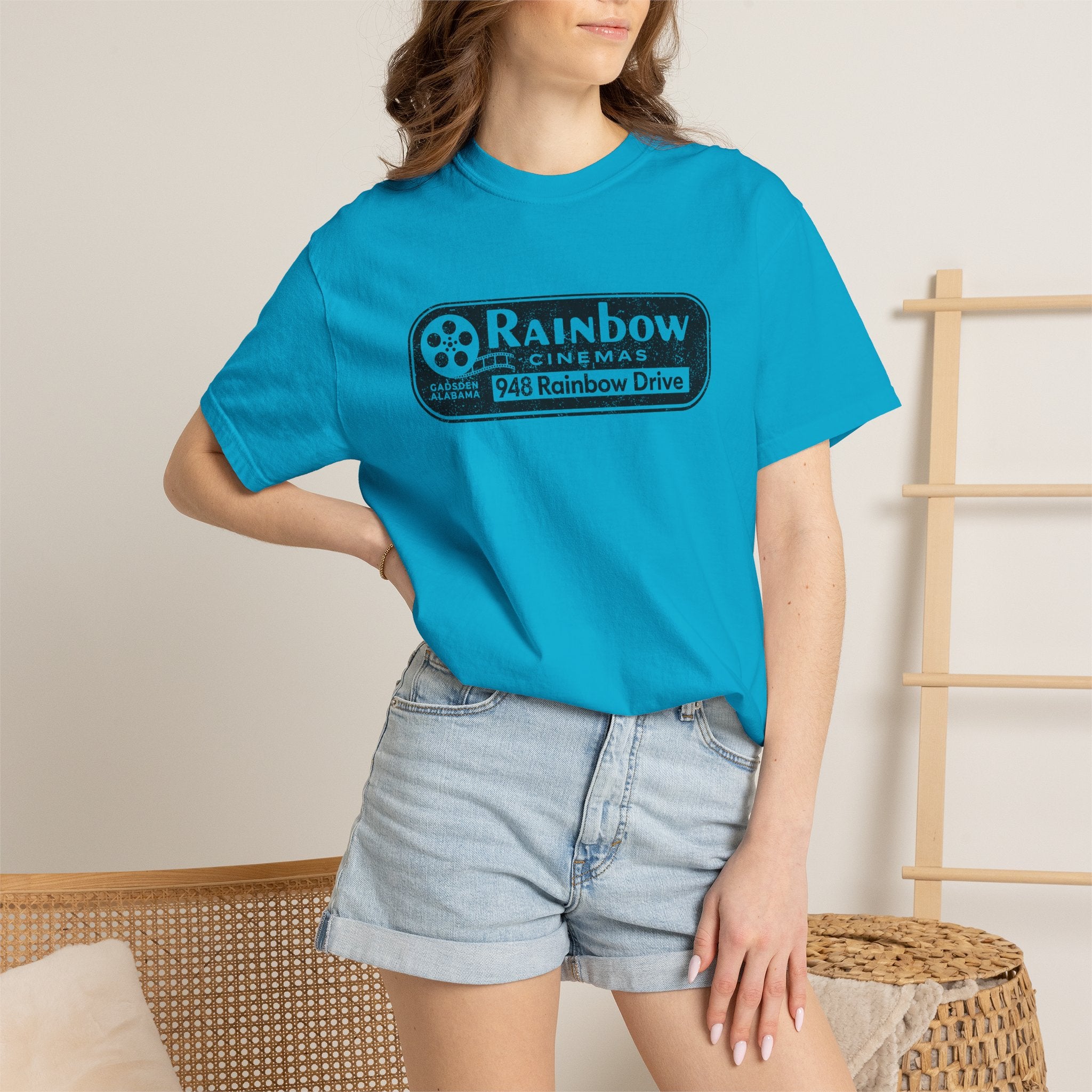 Rainbow Cinemas Vintage Logo T-Shirt  Gadsden, AL