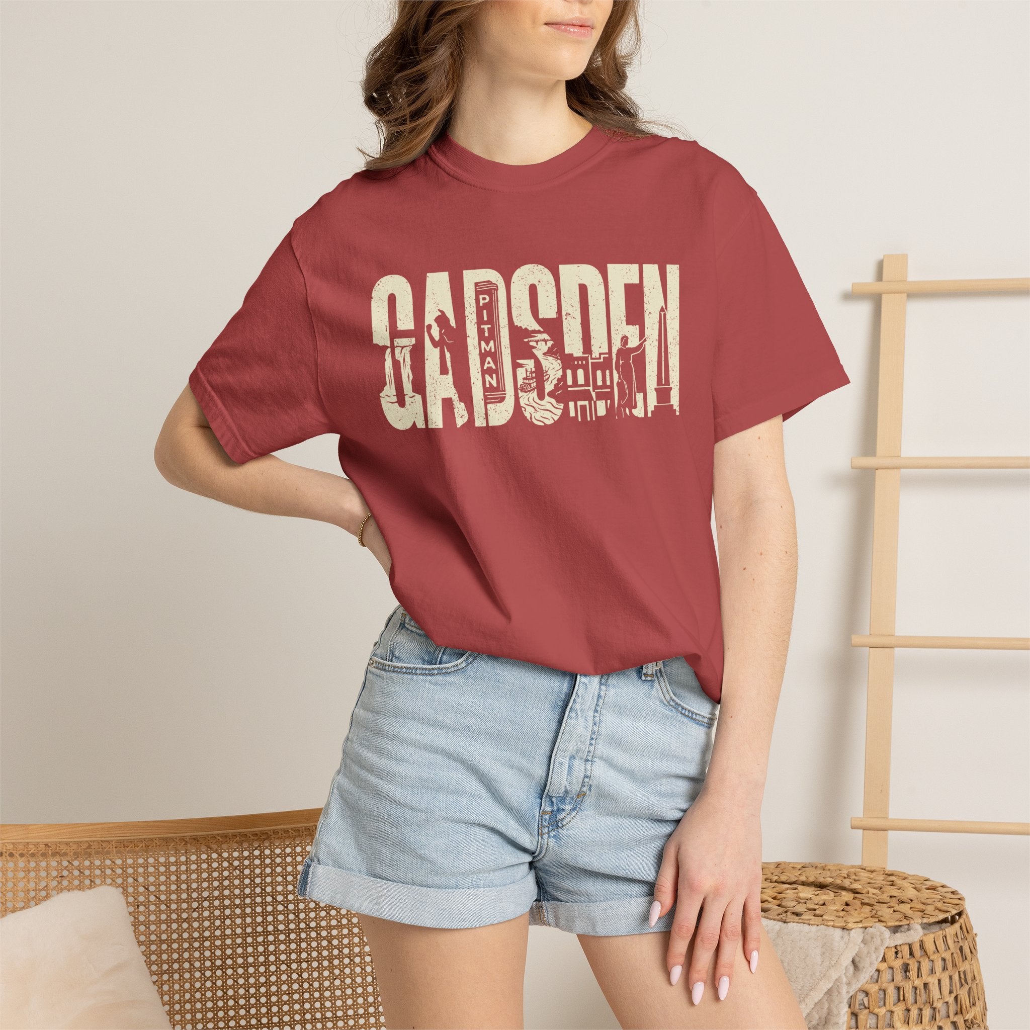 Gadsden, AL — Landmark Letters Tee