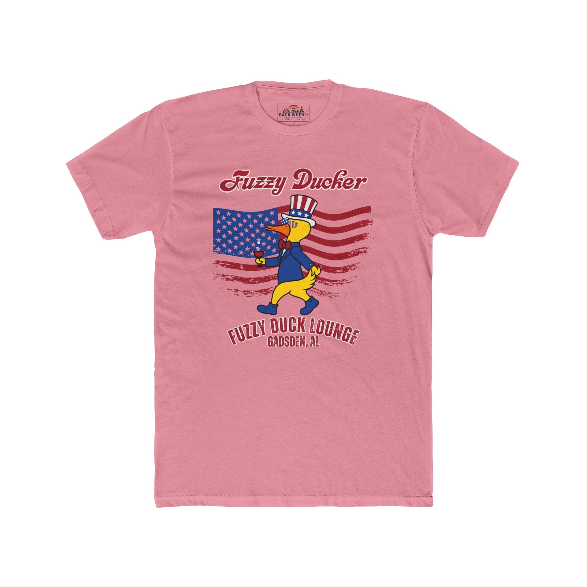 Fuzzy Ducker American Flag Tee — Fuzzy Duck Lounge, Gadsden AL